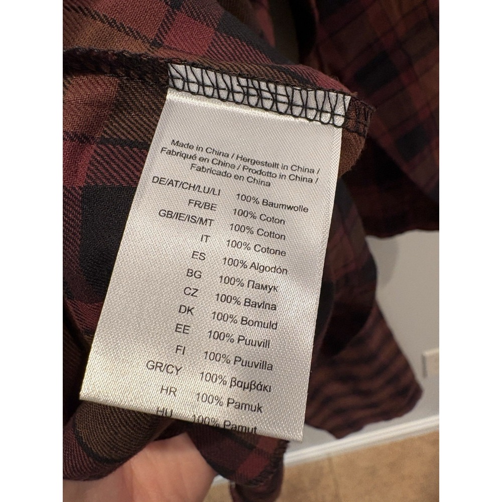 Taylor Swift Evermore Album Plaid Flannel Pajama Set Women Sz L Cotton Lounge - Picture 10 of 11